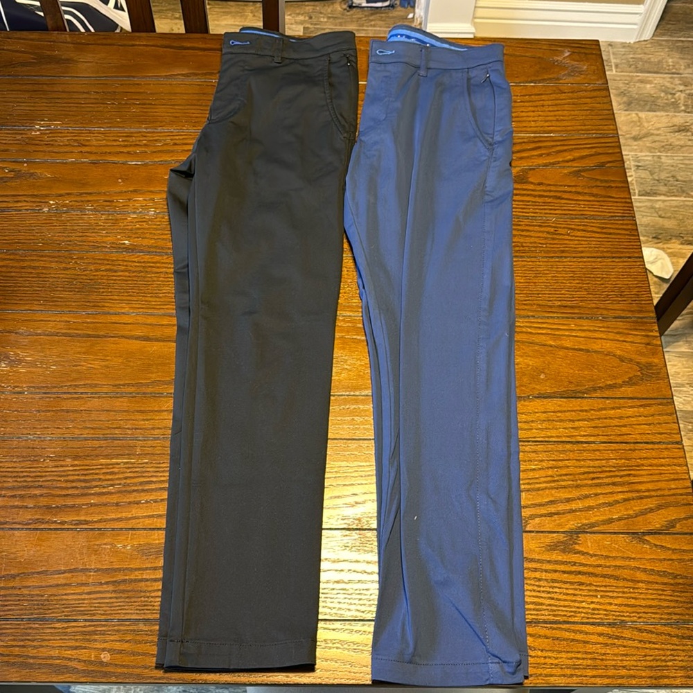 Twillory Golf Pant (Black and Navy Blue) Bundle - 30x30. Tailored Fit.